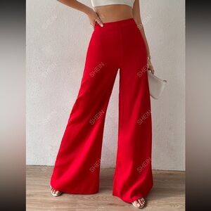 Never Worn Sleek & Sexy Red Dress Pants Size S (TALL)
